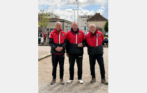 Championnat Régional Triplette Senior Masculin à VESOUL le 14 mai