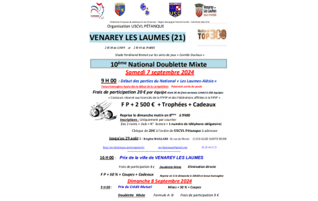 10ème national doublette mixte