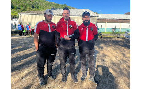 Championnat Régional triplette masculin à SALINS LES BAINS