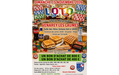 LOTO Dimanche 15 novembre